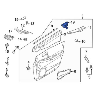 Mazda OE - Front Left Door Trim Panel Pocket