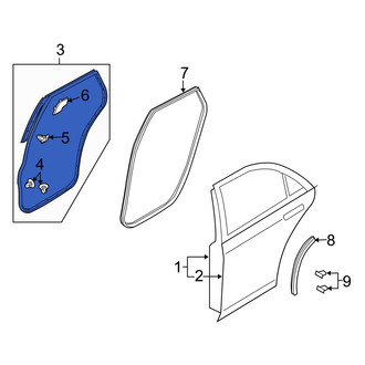 Mazda OE - Rear Right Door Seal