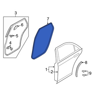 Mazda OE - Rear Left Door Seal