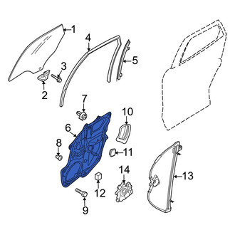 Mazda OE - Rear Right Door Panel Carrier