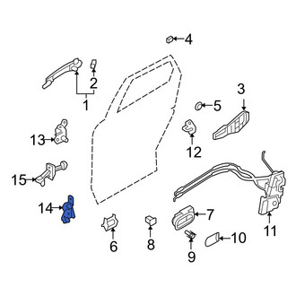 Mazda OE - Rear Left Lower Door Hinge