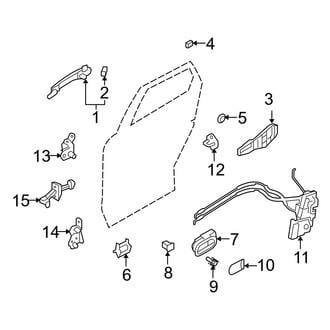 Mazda OE - Rear Door - Lock & Hardware