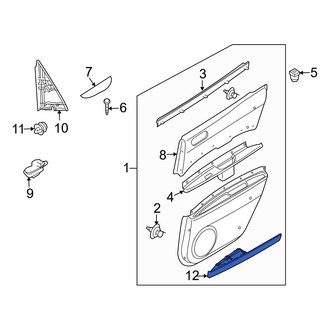 Mazda OE - Rear Left Door Trim Molding