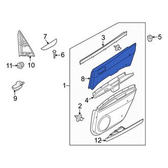 Mazda OE - Front Right Inner Door Interior Trim Panel