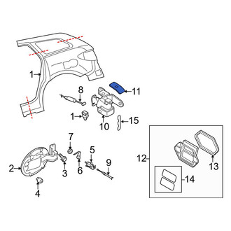 Mazda OE - Rear Fuel Door Release Handle