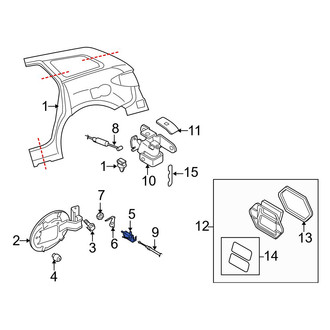 Mazda OE - Rear Fuel Door Latch