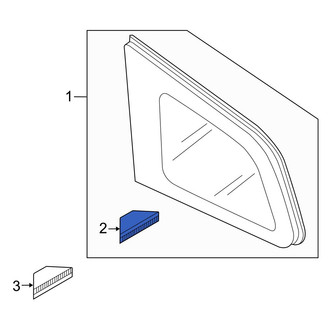 Mazda OE - Quarter Panel Glass Clip