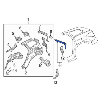 Mazda OE - Left Outer Body D-Pillar
