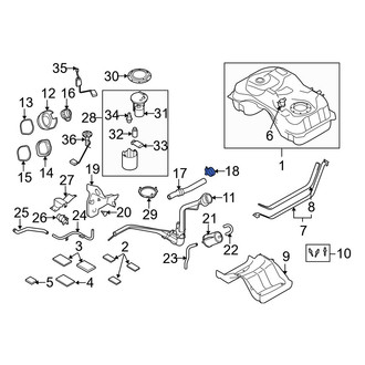 Mazda OE - Fuel Filler Hose Clamp