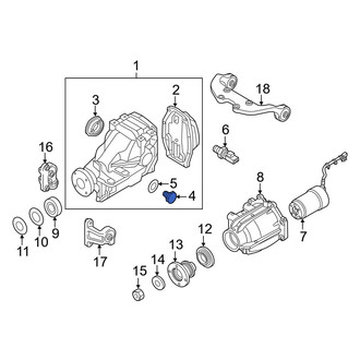 Mazda OE - Lower Differential Drain Plug