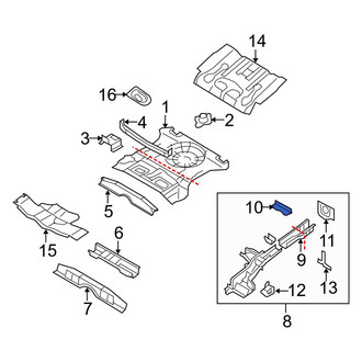 Mazda OE - Rear Left Frame Stiffener