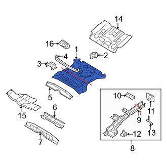 Mazda OE - Rear Floor Pan