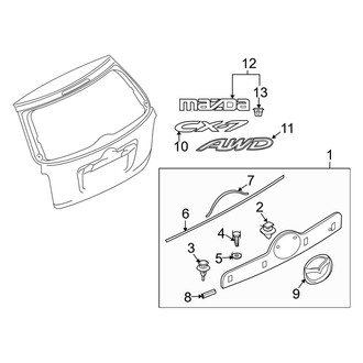 Mazda OE - Lift Gate - Exterior Trim