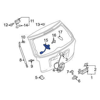 Mazda OE - Rear Liftgate Latch Release Switch