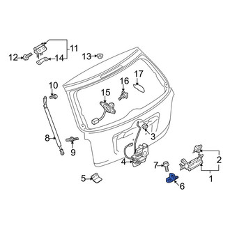 Mazda OE - Rear Liftgate Lock Striker Plate