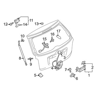 Mazda OE - Lift Gate - Lock & Hardware