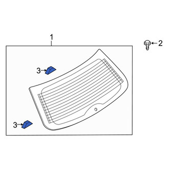 Mazda OE - Back Glass Spacer