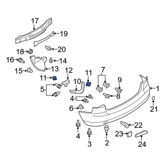 Mazda OE - Inner Bumper Cover Retainer