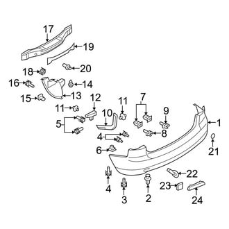 Mazda OE - Rear Bumper - Bumper & Components