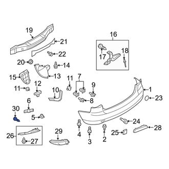 Mazda OE - Inner Interior Door Handle Screw