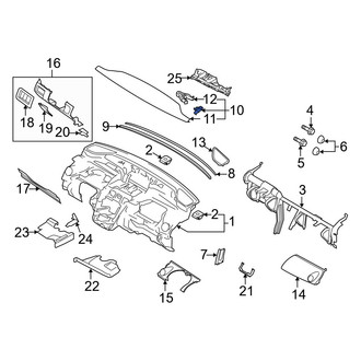 Mazda OE - Upper Instrument Panel Trim Panel