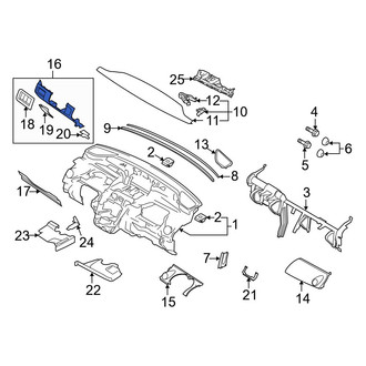 Mazda OE - Instrument Panel Trim Panel