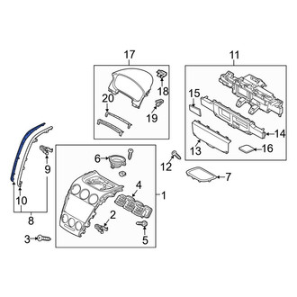 Mazda OE - Left Instrument Panel Molding