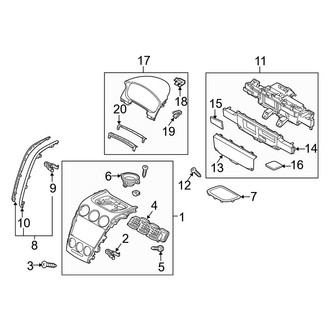 Mazda OE - Instrument Panel Components