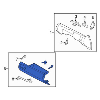 Mazda OE - Front Glove Box Door