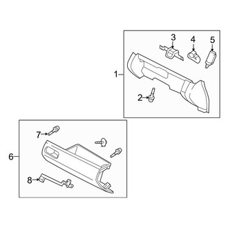 Mazda OE - Instrument Panel - Glove Box