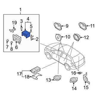 Mazda OE - Radio Control Unit