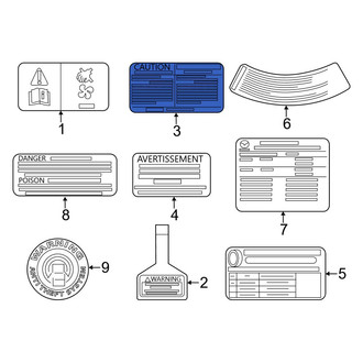 Mazda OE - A/C System Information Label