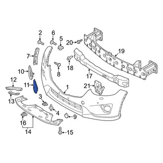 Mazda OE - Front Left Fog Light Trim