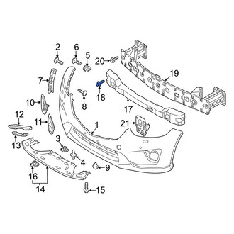 Mazda OE - Front Exterior Door Handle Pad Clip