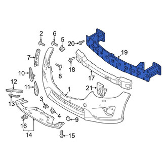 Mazda OE - Front Bumper Impact Bar