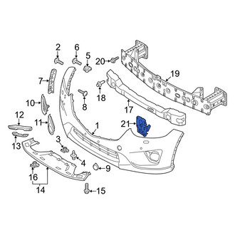 Mazda OE - Bumper Impact Bar Bracket