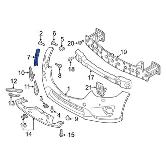 Mazda OE - Front Left Bumper Cover Bracket