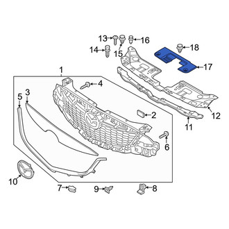 Mazda OE - Radiator Support Access Cover Cap