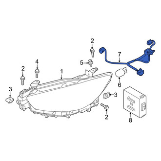 Mazda OE - Front Headlight Wiring Harness