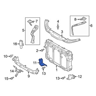 Mazda OE - Right Radiator Mount Bracket