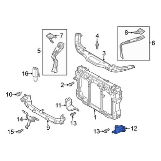 Mazda OE - Left Radiator Mount Bracket