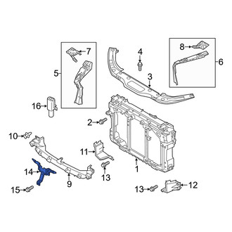 Mazda OE - Hood Latch Support