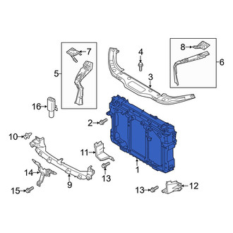 Mazda OE - Front Radiator Support Panel