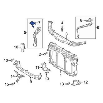 Mazda OE - Right Radiator Support Panel Reinforcement