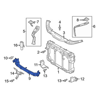 Mazda OE - Front Radiator Support Air Deflector