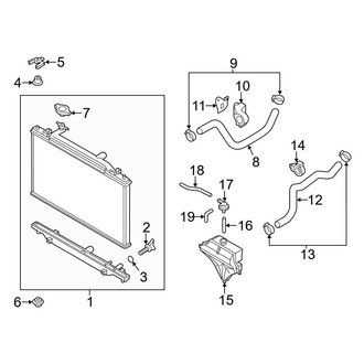 Mazda OE - Cooling - Radiator & Components (2.0L)