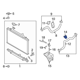 Mazda OE - Radiator Coolant Hose Clip