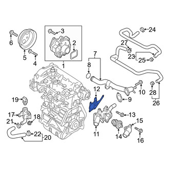 Mazda OE - Engine Coolant Thermostat Housing Gasket