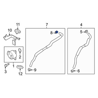 Mazda OE - Upper Engine Coolant Bypass Pipe Clamp