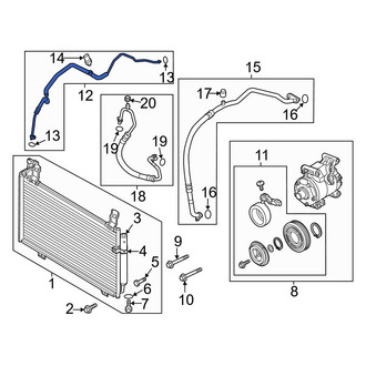 Mazda OE - A/C Refrigerant Liquid Hose